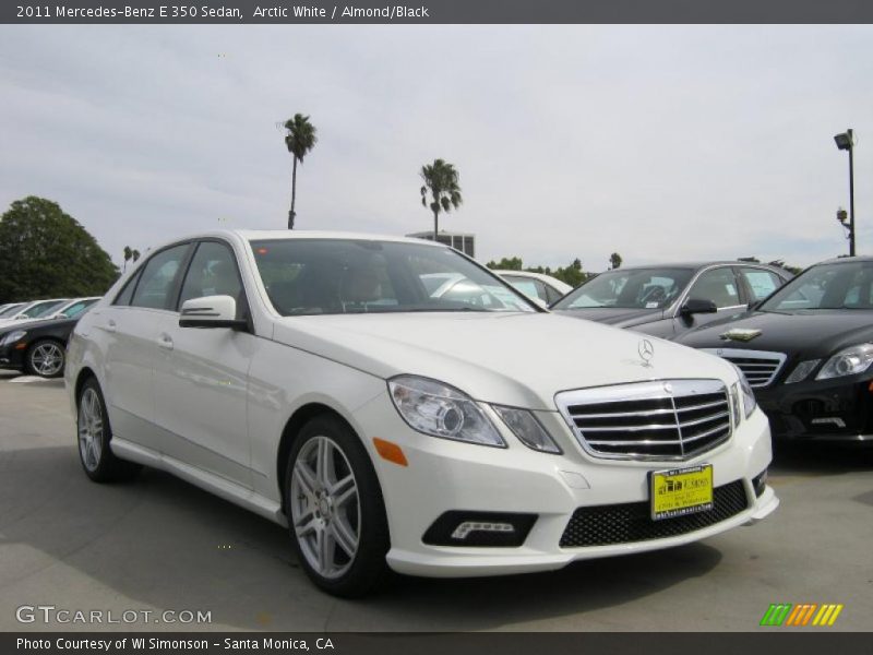 Arctic White / Almond/Black 2011 Mercedes-Benz E 350 Sedan