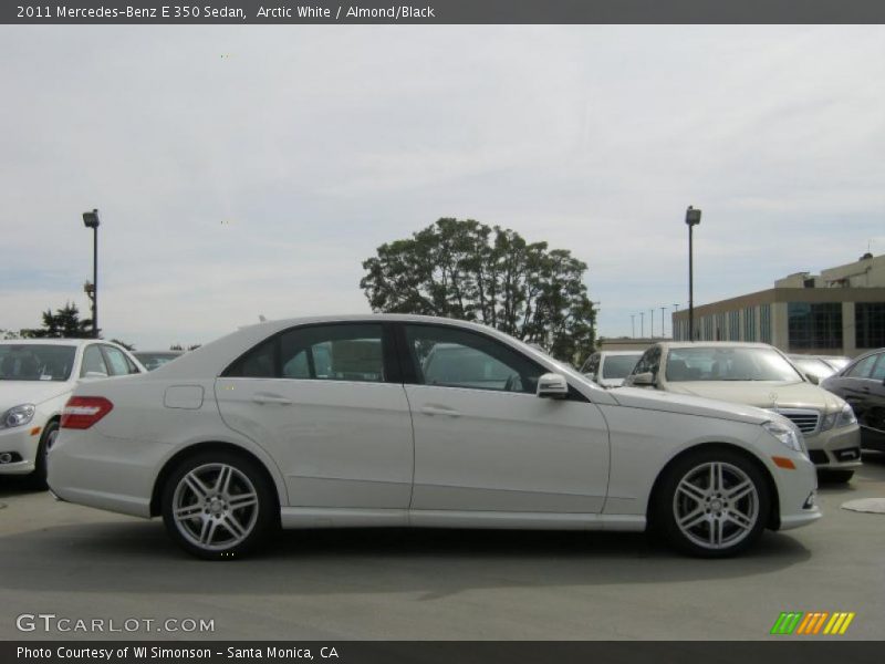 Arctic White / Almond/Black 2011 Mercedes-Benz E 350 Sedan