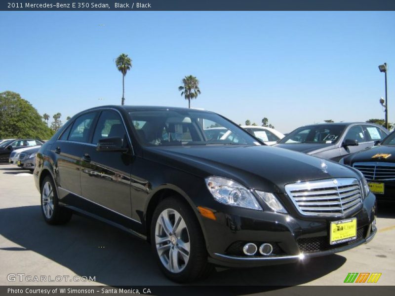 Black / Black 2011 Mercedes-Benz E 350 Sedan