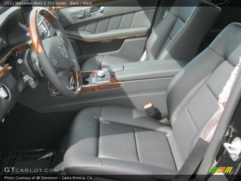 Black / Black 2011 Mercedes-Benz E 350 Sedan