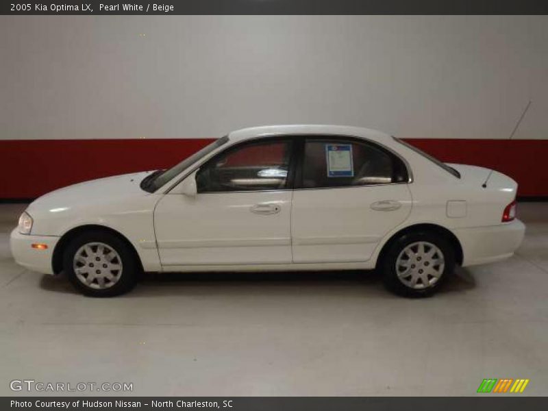 Pearl White / Beige 2005 Kia Optima LX