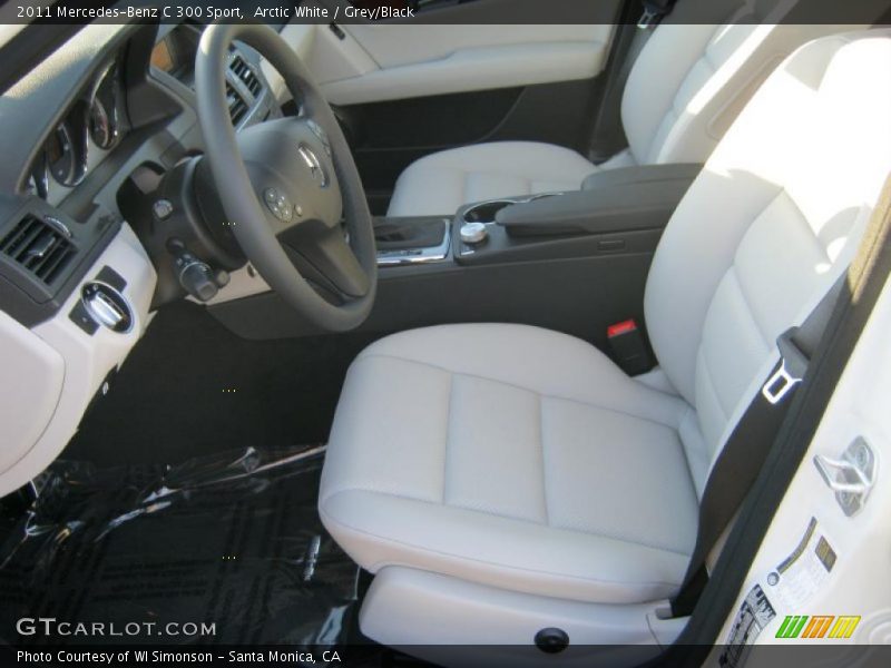 Arctic White / Grey/Black 2011 Mercedes-Benz C 300 Sport