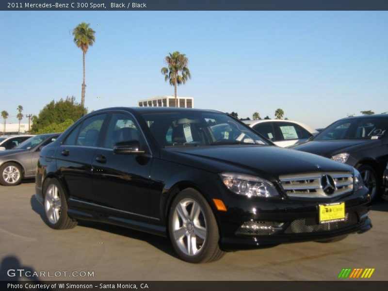 Black / Black 2011 Mercedes-Benz C 300 Sport