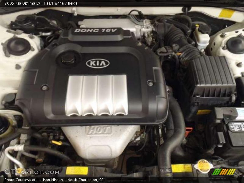 Pearl White / Beige 2005 Kia Optima LX