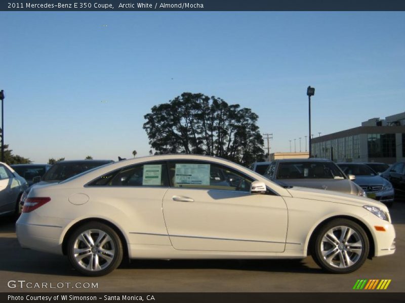 Arctic White / Almond/Mocha 2011 Mercedes-Benz E 350 Coupe