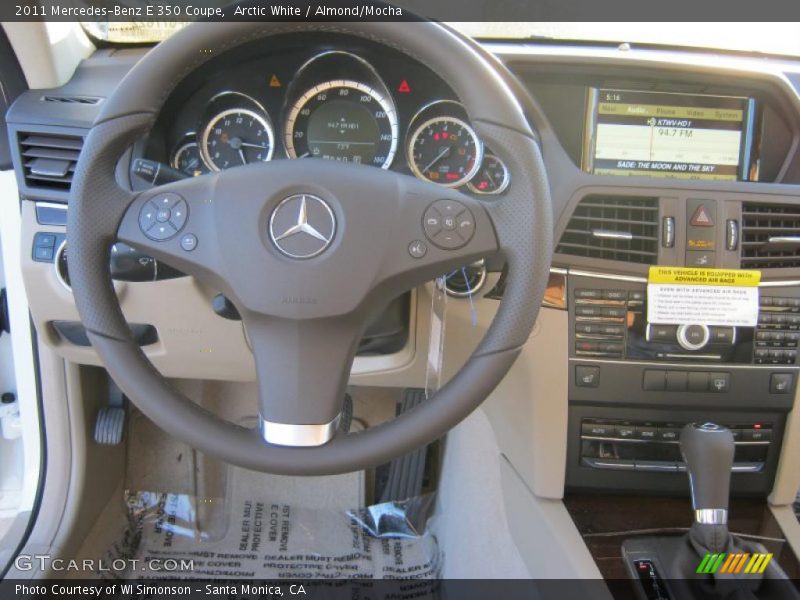 Controls of 2011 E 350 Coupe
