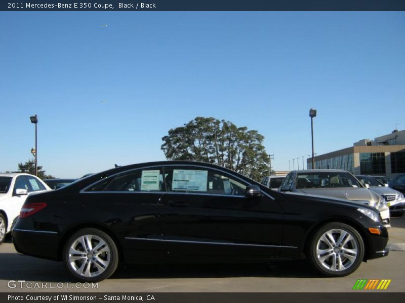 Black / Black 2011 Mercedes-Benz E 350 Coupe