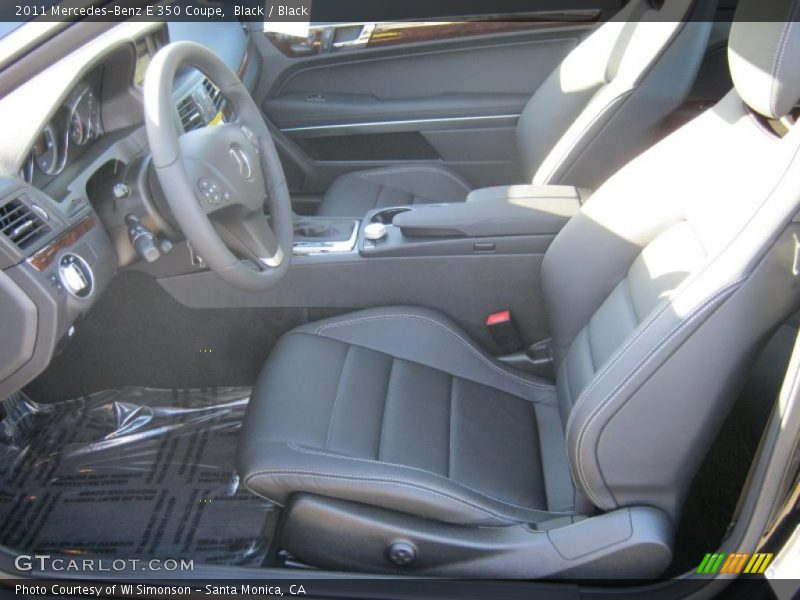 Black / Black 2011 Mercedes-Benz E 350 Coupe