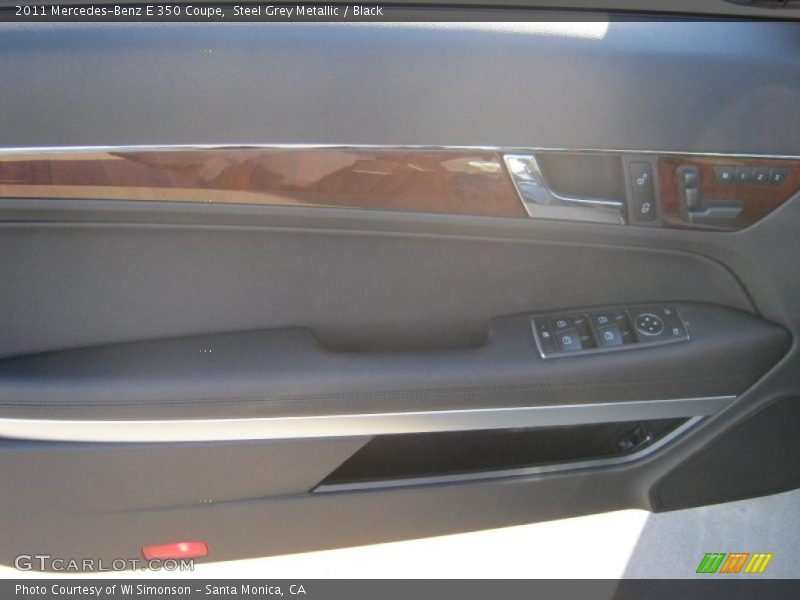 Steel Grey Metallic / Black 2011 Mercedes-Benz E 350 Coupe
