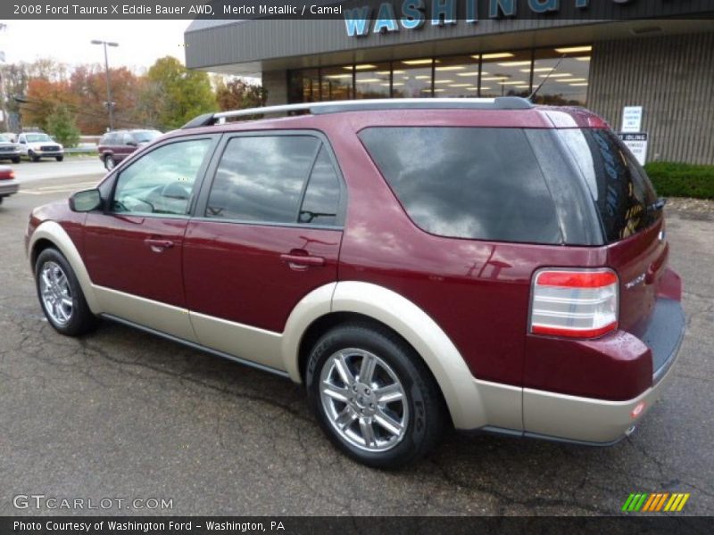 Merlot Metallic / Camel 2008 Ford Taurus X Eddie Bauer AWD