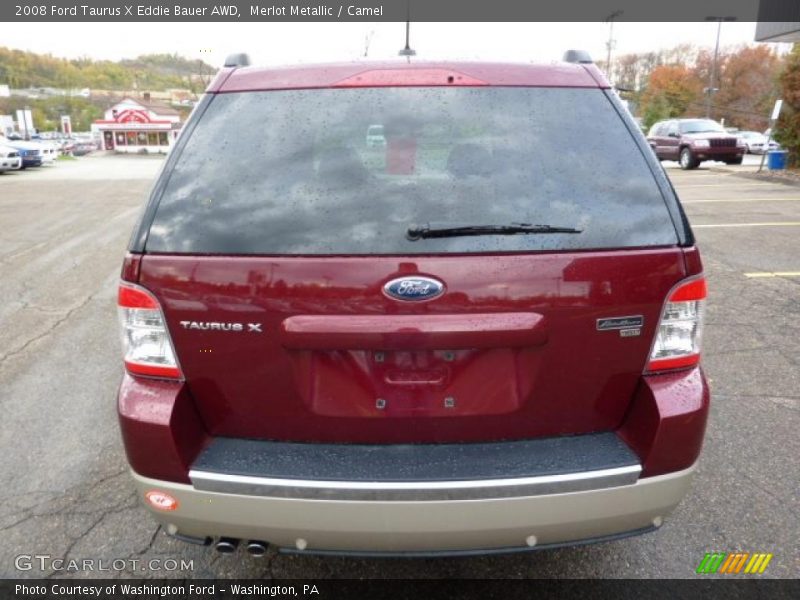 Merlot Metallic / Camel 2008 Ford Taurus X Eddie Bauer AWD