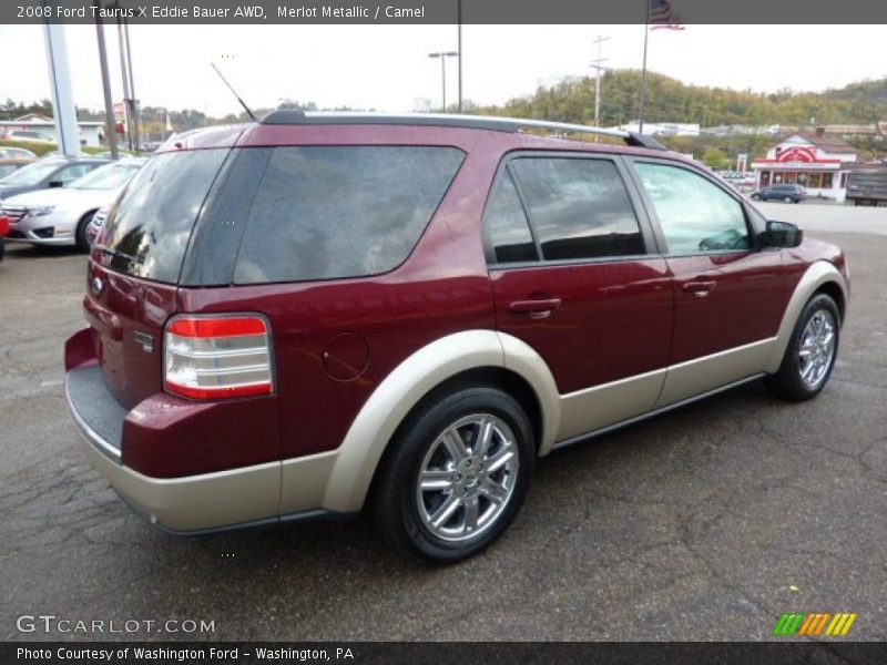 Merlot Metallic / Camel 2008 Ford Taurus X Eddie Bauer AWD