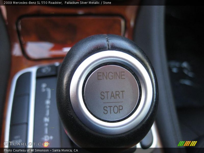 Palladium Silver Metallic / Stone 2009 Mercedes-Benz SL 550 Roadster