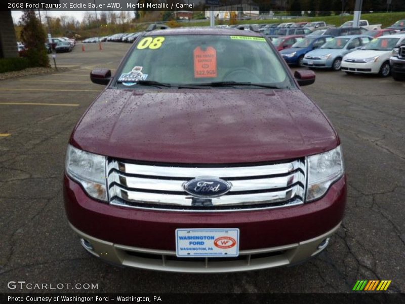 Merlot Metallic / Camel 2008 Ford Taurus X Eddie Bauer AWD