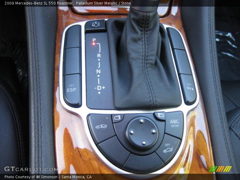Palladium Silver Metallic / Stone 2009 Mercedes-Benz SL 550 Roadster