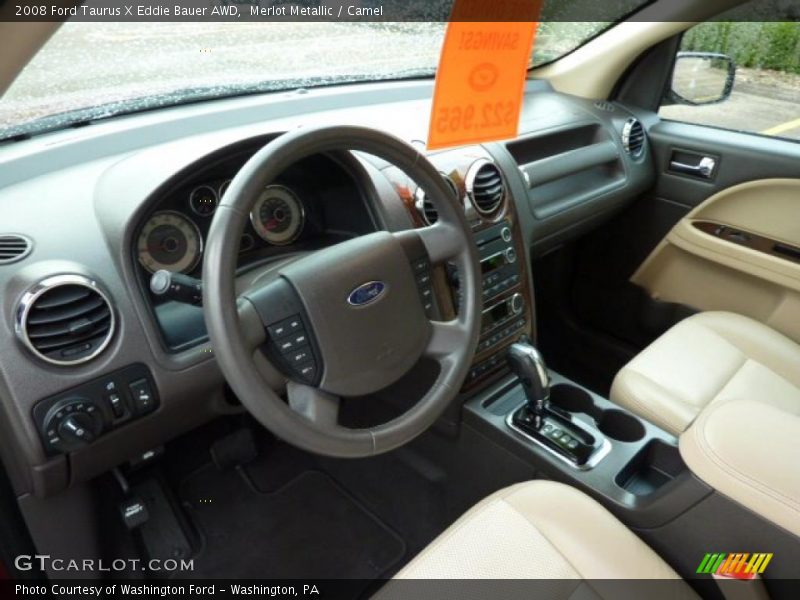 Camel Interior - 2008 Taurus X Eddie Bauer AWD 