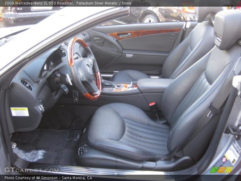 Palladium Silver Metallic / Stone 2009 Mercedes-Benz SL 550 Roadster