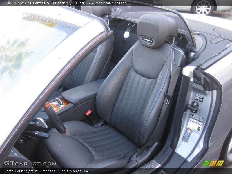 Palladium Silver Metallic / Stone 2009 Mercedes-Benz SL 550 Roadster
