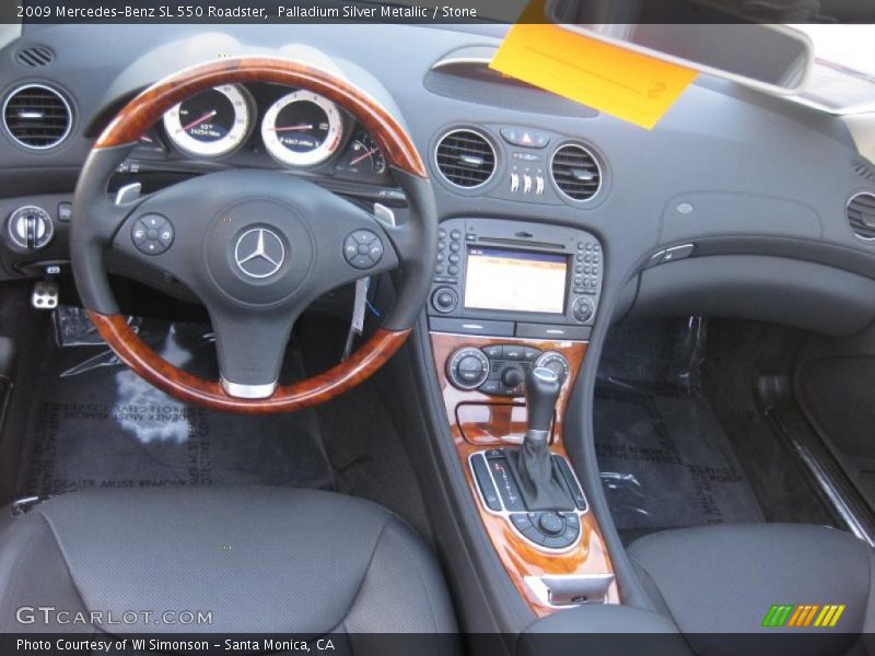 Palladium Silver Metallic / Stone 2009 Mercedes-Benz SL 550 Roadster