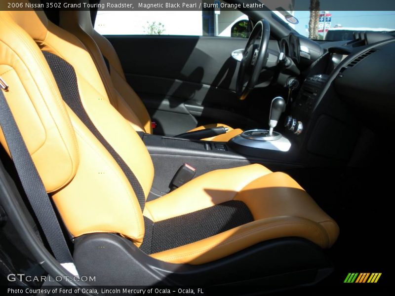 Magnetic Black Pearl / Burnt Orange Leather 2006 Nissan 350Z Grand Touring Roadster
