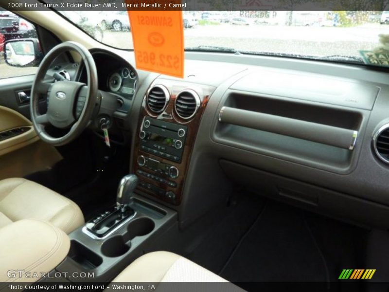 Dashboard of 2008 Taurus X Eddie Bauer AWD