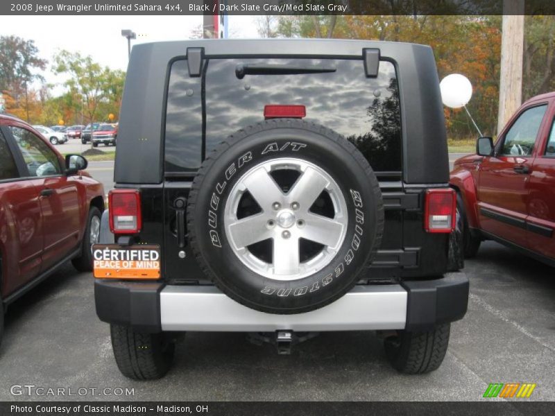 Black / Dark Slate Gray/Med Slate Gray 2008 Jeep Wrangler Unlimited Sahara 4x4