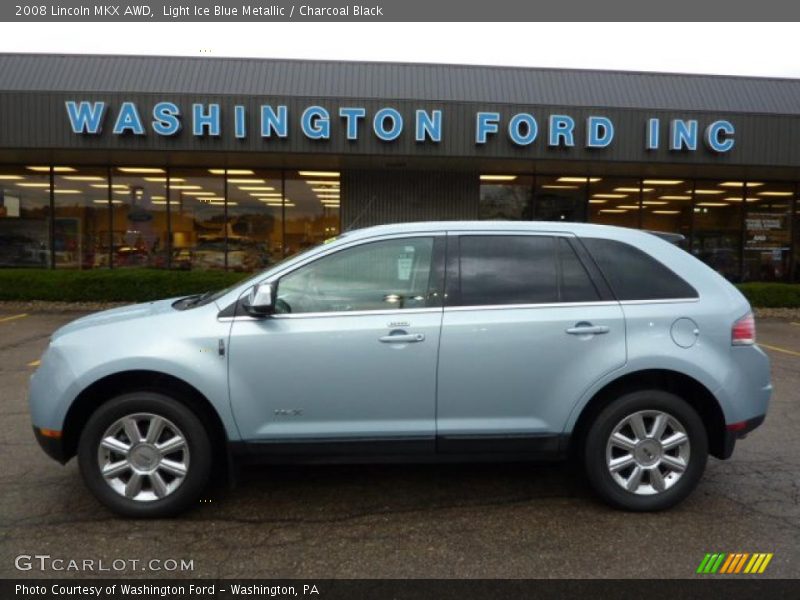 Light Ice Blue Metallic / Charcoal Black 2008 Lincoln MKX AWD