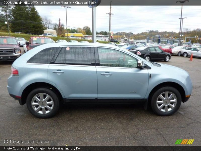 Light Ice Blue Metallic / Charcoal Black 2008 Lincoln MKX AWD