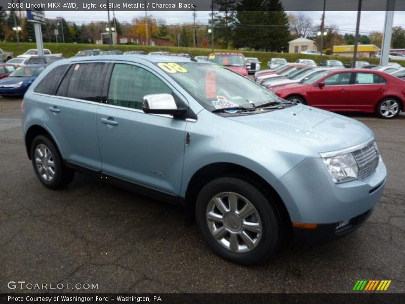 Light Ice Blue Metallic / Charcoal Black 2008 Lincoln MKX AWD
