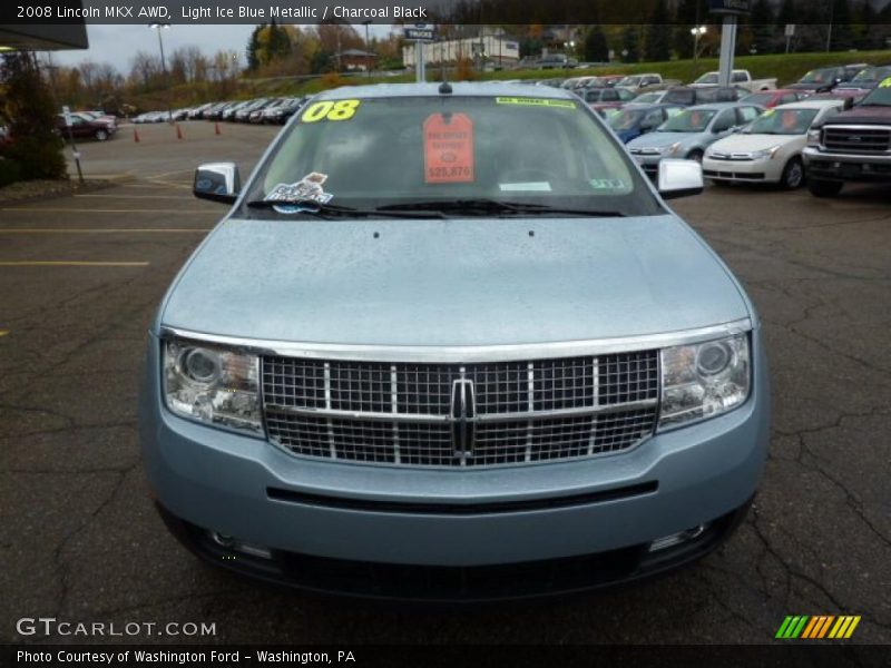 Light Ice Blue Metallic / Charcoal Black 2008 Lincoln MKX AWD