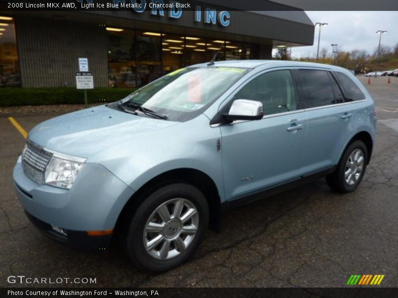 Light Ice Blue Metallic / Charcoal Black 2008 Lincoln MKX AWD