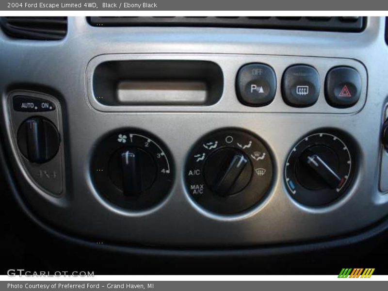 Controls of 2004 Escape Limited 4WD