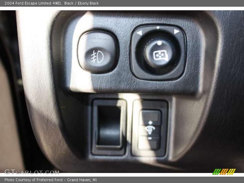 Controls of 2004 Escape Limited 4WD