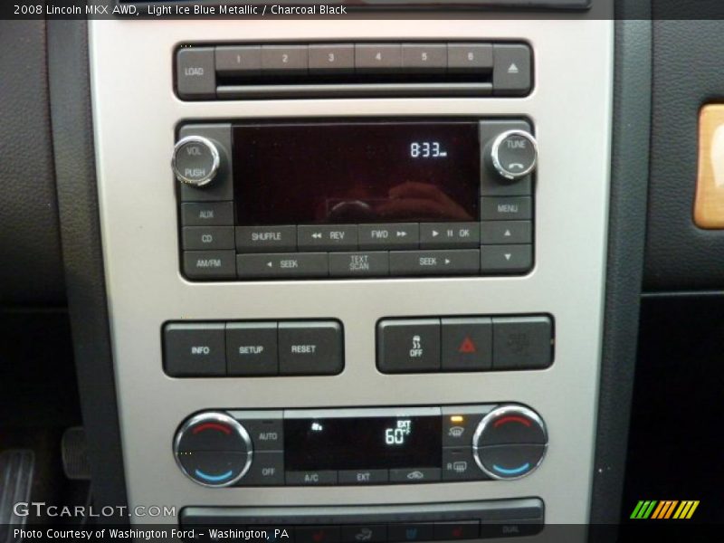 Light Ice Blue Metallic / Charcoal Black 2008 Lincoln MKX AWD