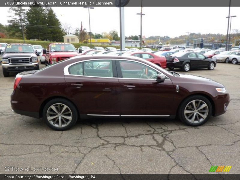 Cinnamon Metallic / Cashmere 2009 Lincoln MKS AWD Sedan
