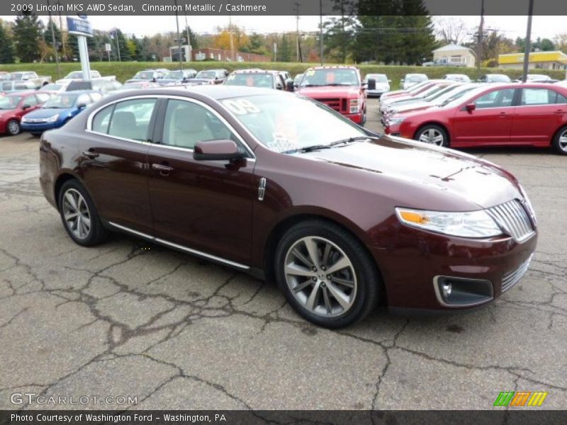 Cinnamon Metallic / Cashmere 2009 Lincoln MKS AWD Sedan
