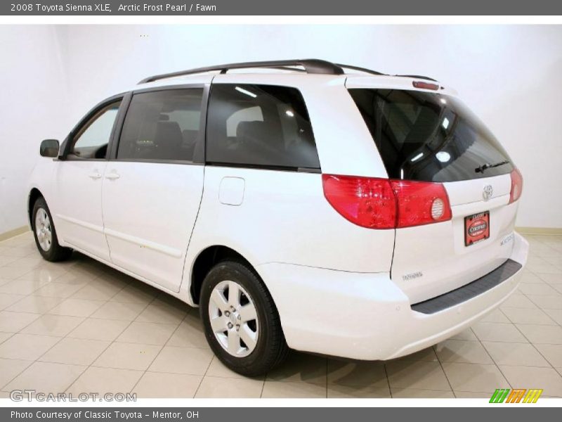 Arctic Frost Pearl / Fawn 2008 Toyota Sienna XLE