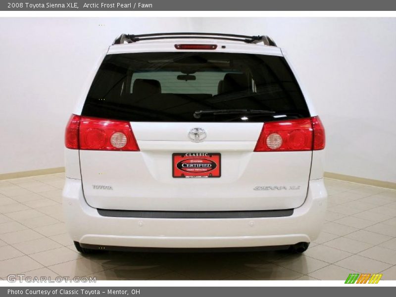Arctic Frost Pearl / Fawn 2008 Toyota Sienna XLE