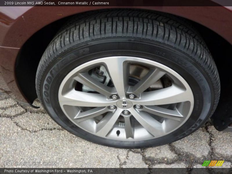 Cinnamon Metallic / Cashmere 2009 Lincoln MKS AWD Sedan