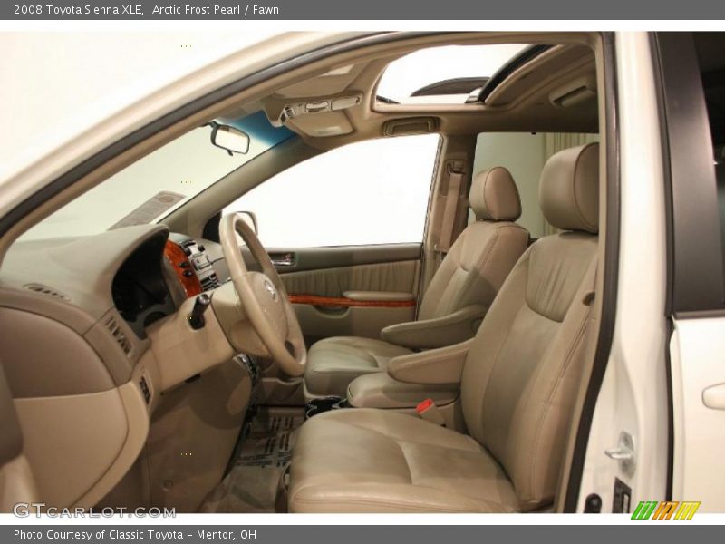 Arctic Frost Pearl / Fawn 2008 Toyota Sienna XLE