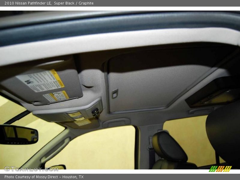 Super Black / Graphite 2010 Nissan Pathfinder LE
