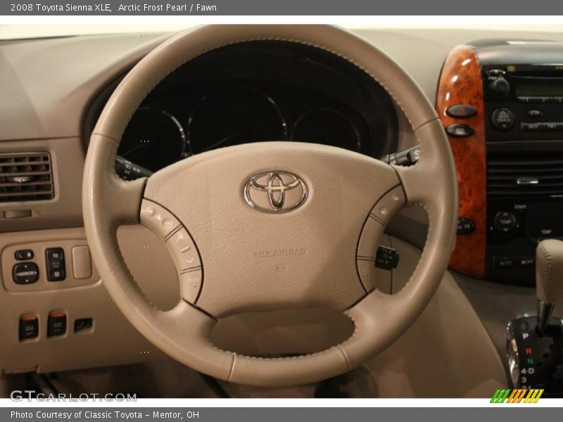 Arctic Frost Pearl / Fawn 2008 Toyota Sienna XLE