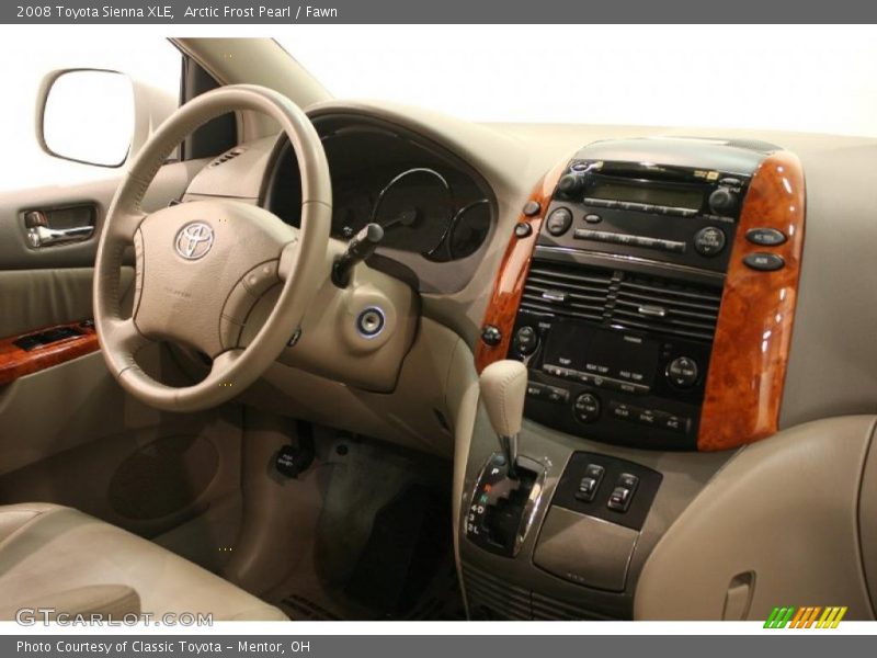 Arctic Frost Pearl / Fawn 2008 Toyota Sienna XLE