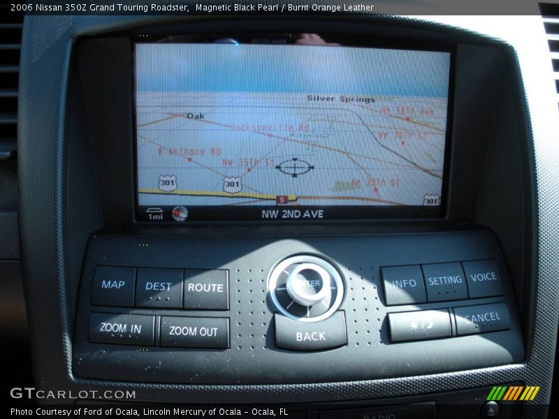 Magnetic Black Pearl / Burnt Orange Leather 2006 Nissan 350Z Grand Touring Roadster