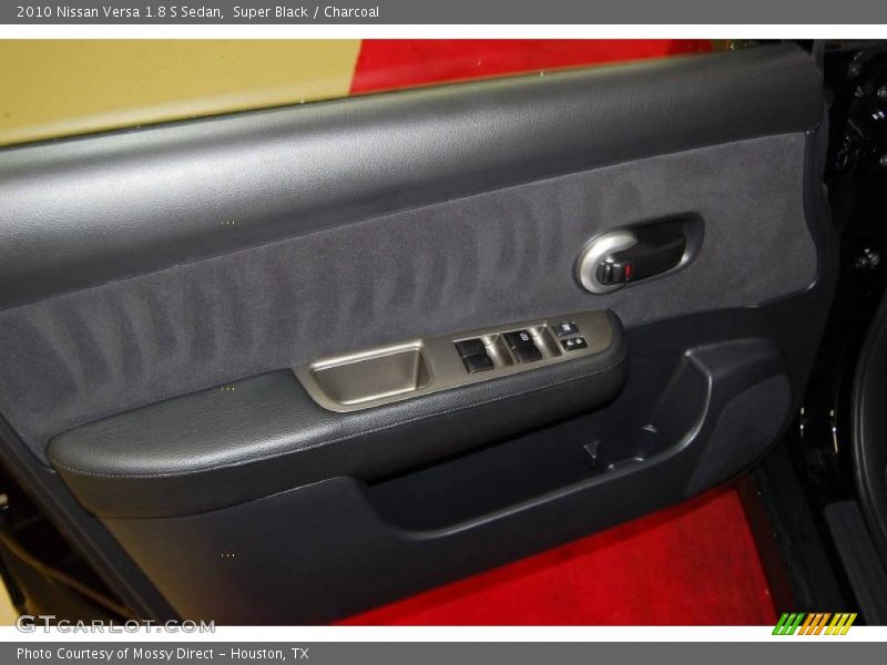 Super Black / Charcoal 2010 Nissan Versa 1.8 S Sedan