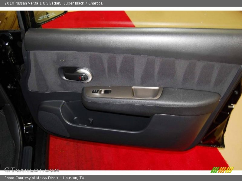 Super Black / Charcoal 2010 Nissan Versa 1.8 S Sedan