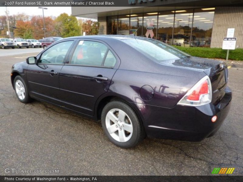 Dark Amethyst Metallic / Charcoal Black 2007 Ford Fusion SE