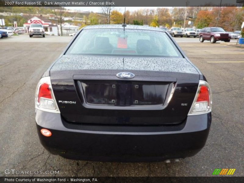 Dark Amethyst Metallic / Charcoal Black 2007 Ford Fusion SE