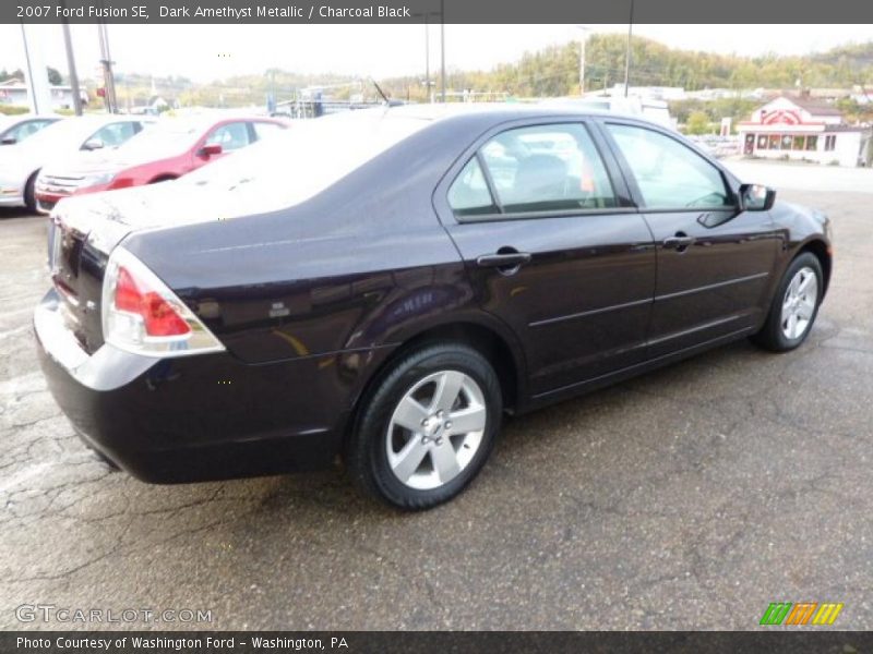 Dark Amethyst Metallic / Charcoal Black 2007 Ford Fusion SE