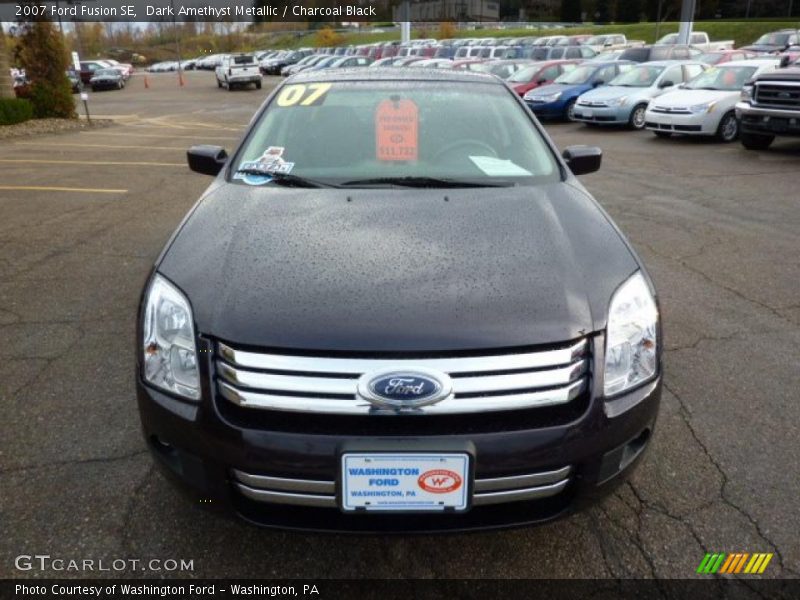 Dark Amethyst Metallic / Charcoal Black 2007 Ford Fusion SE